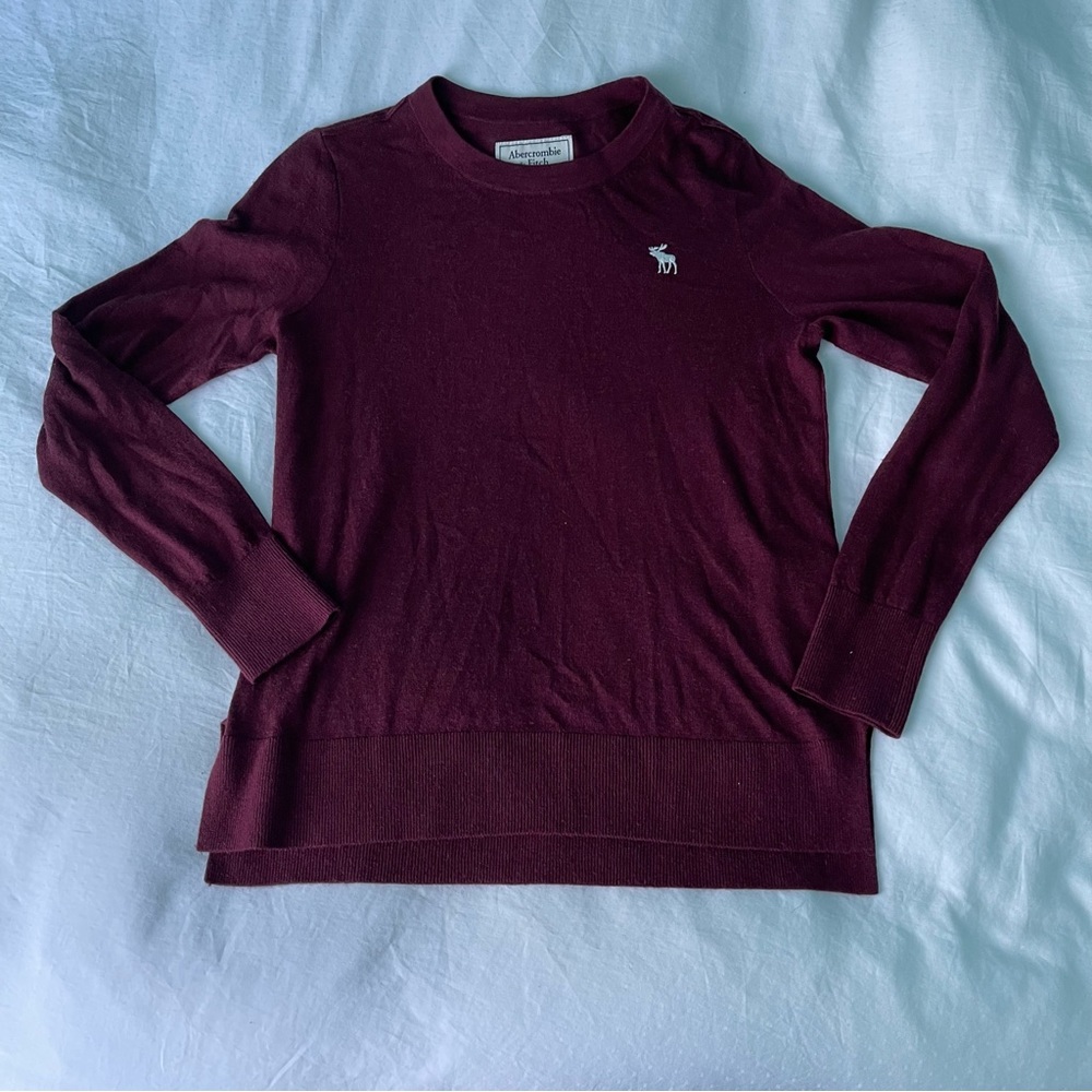 A&F | Maroon Crew Neck Sweater